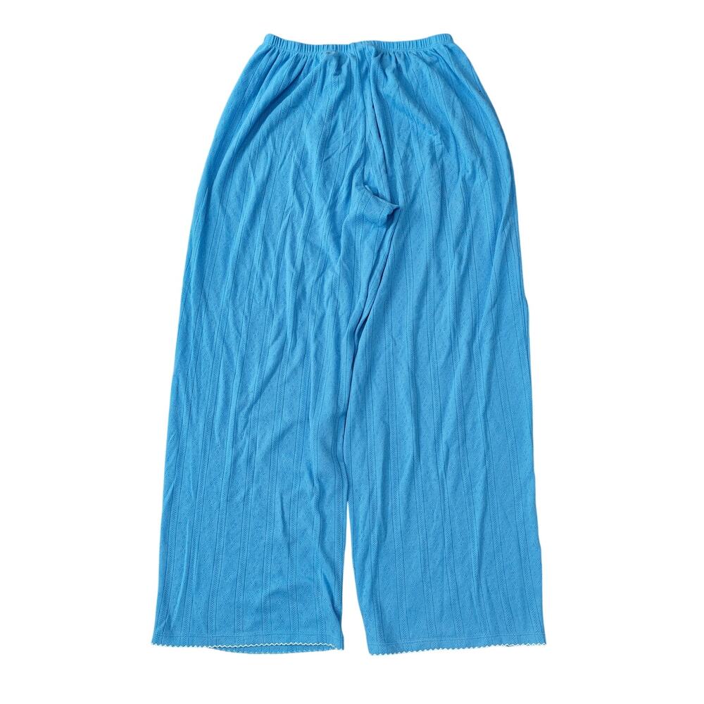 Aerie Off-Duty Pointelle Periwinkle Trouser PJ Womens Small - Picture 4 of 4